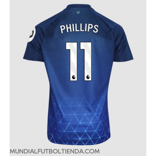 Camiseta West Ham United Kalvin Phillips #11 Tercera Equipación Replica 2023-24 mangas cortas